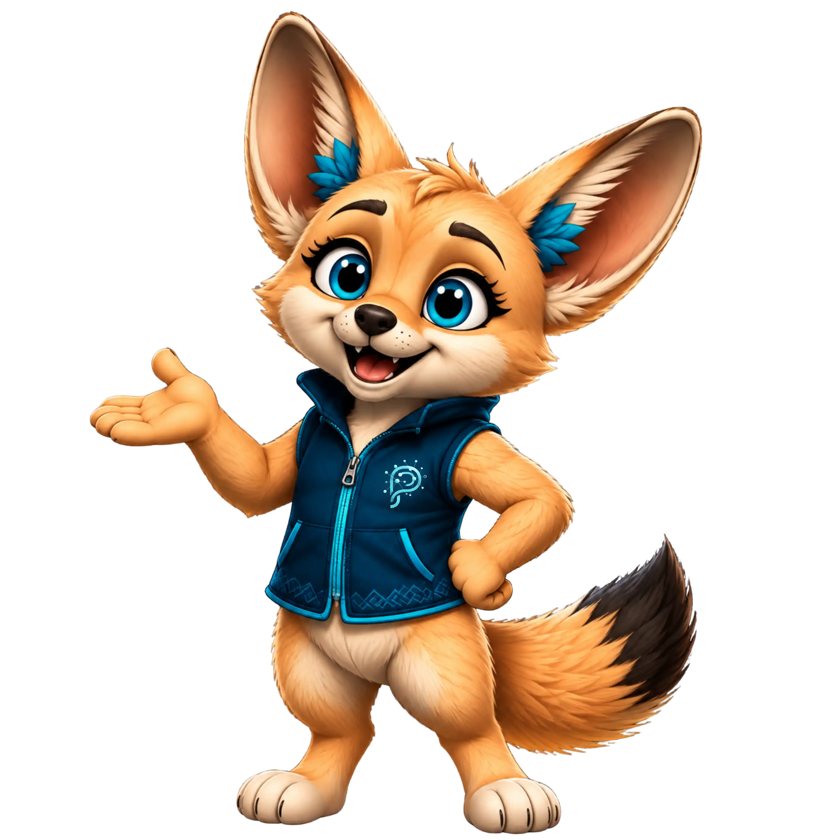ParsaLink mascot pointing toward the dashboard